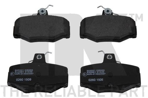 Disc brake pad set - rear, fits