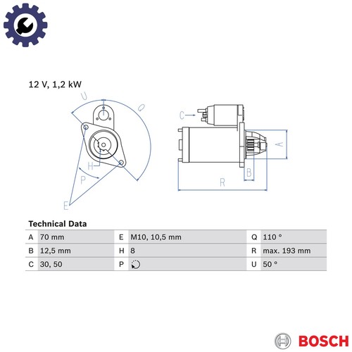 Starter 986 017 - 986, for